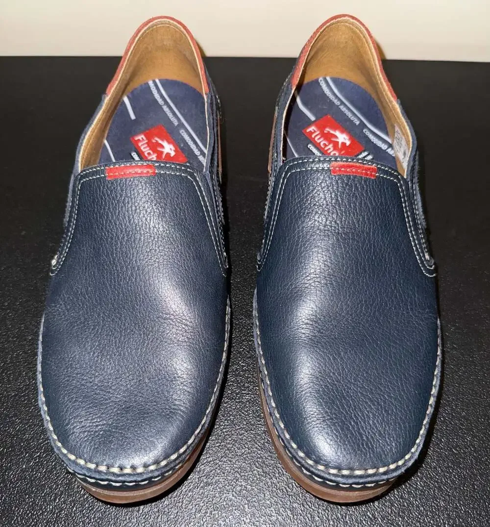 Fluchos‎ Nautical Collection Leather Slip-On Shoes Size 41
